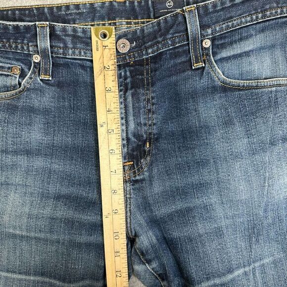 AG Adriano Goldschmied Jeans Mens 36x32 Blue The Graduate Tailored Leg Stretch - Picture 8 of 10